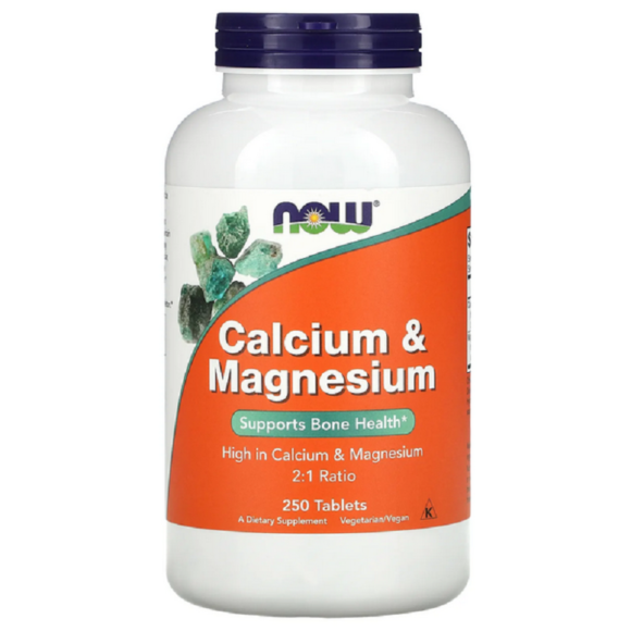NOW Foods, Calcium et magnésium, 250 comprimés prix maroc