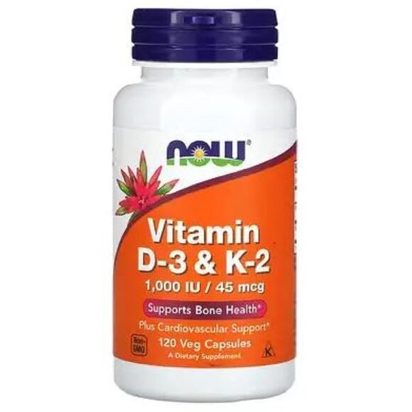 NOW Foods, Vitamin D-3 & K-2 PRIX MAROC
