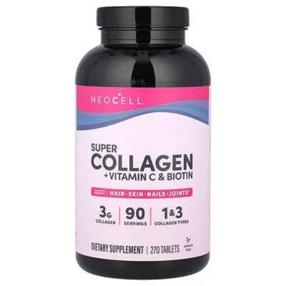 NeoCell, Super collagène, + vitamine C et biotine, 270 comprimés prix maroc