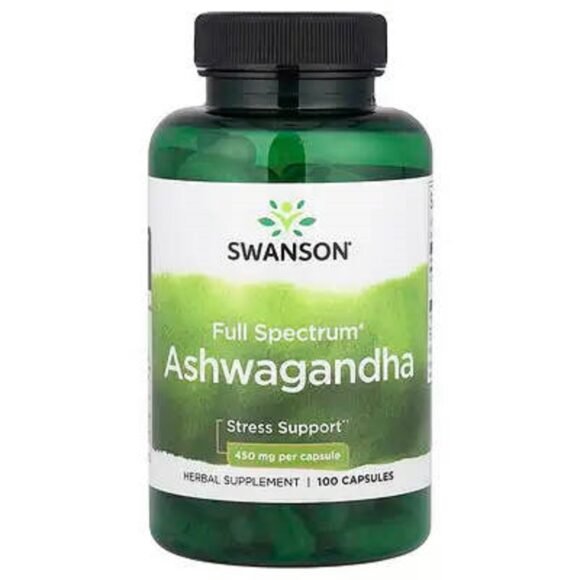 Swanson, Ashwagandha, 450 mg, 100 capsules prix maroc