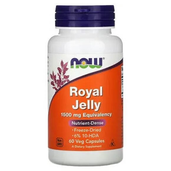 NOW Foods, Gelée royale, 1500 mg, 60 capsules végétariennes maroc